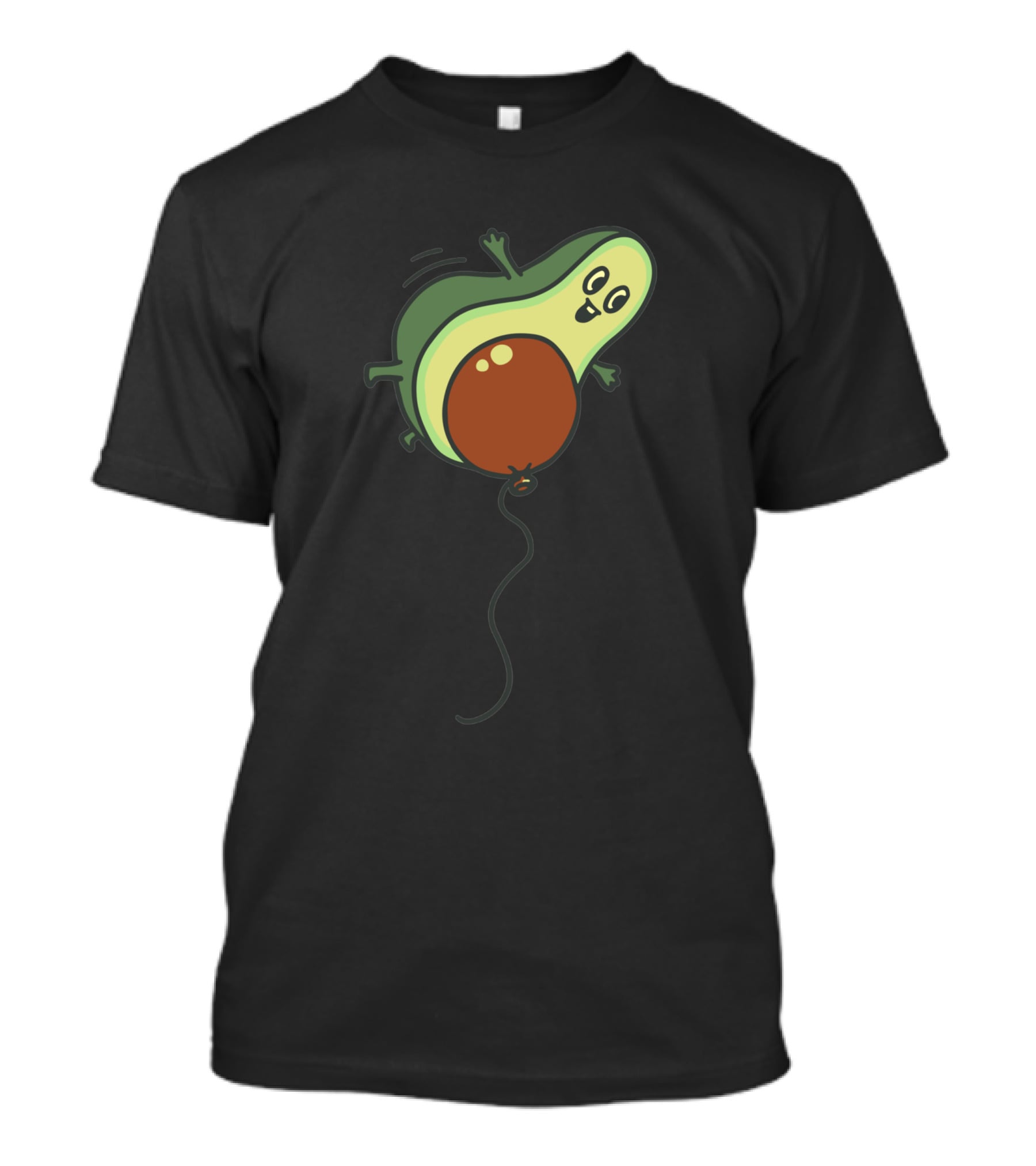 Avocado Flight Happy Avocado On Balloon Journey 1135285 T-Shirt