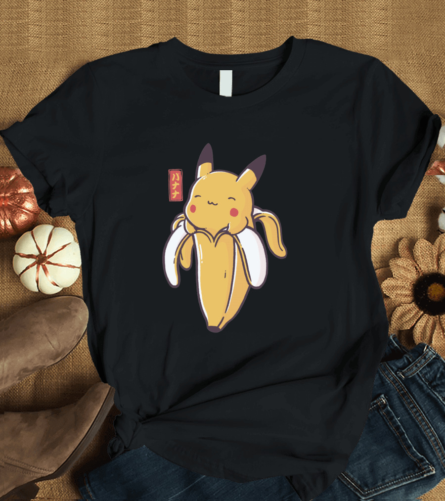 Bananachu Cute Pikachu Banana Fusion T-Shirt