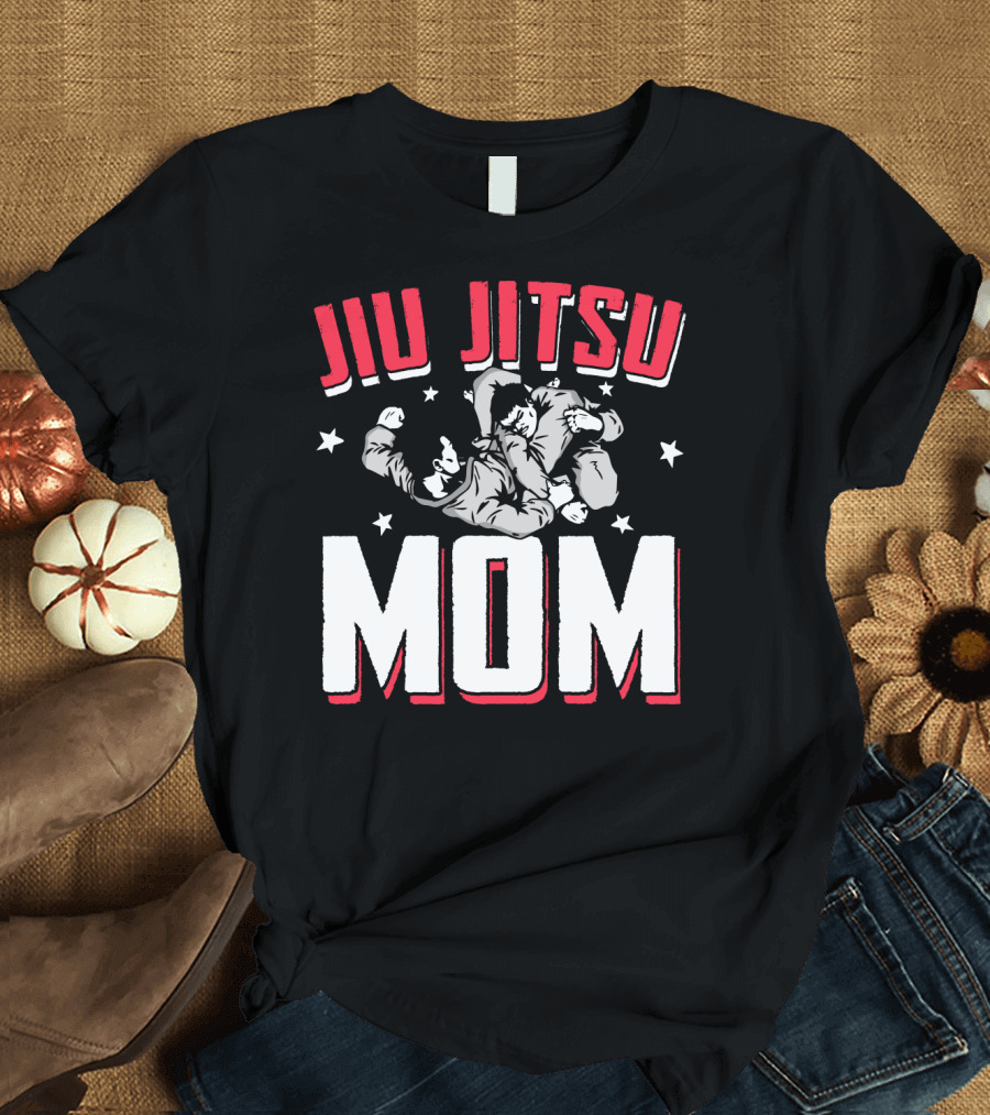 Jiu Jitsu Mom Stars Martial Arts Player T-Shirt