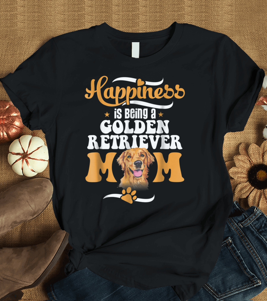 Happiness Is Being a Golden Retriever Mom T-Shirt