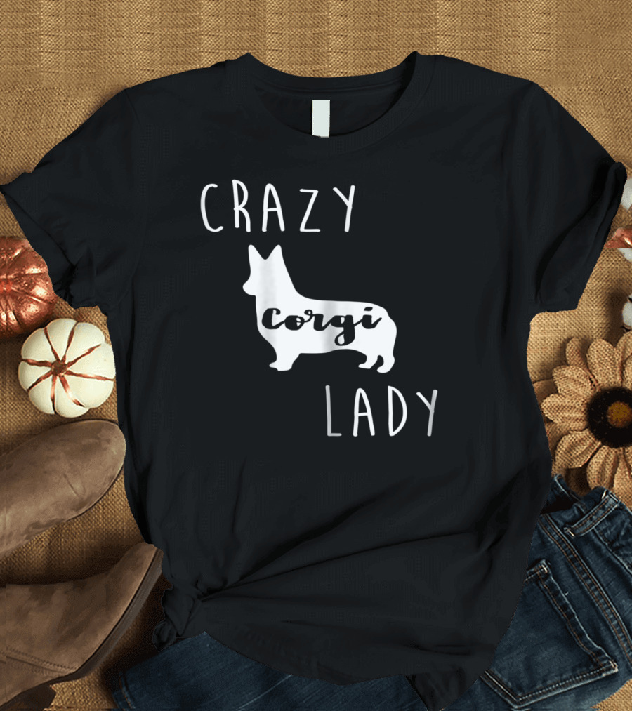 Crazy Corgi Lady T-Shirt