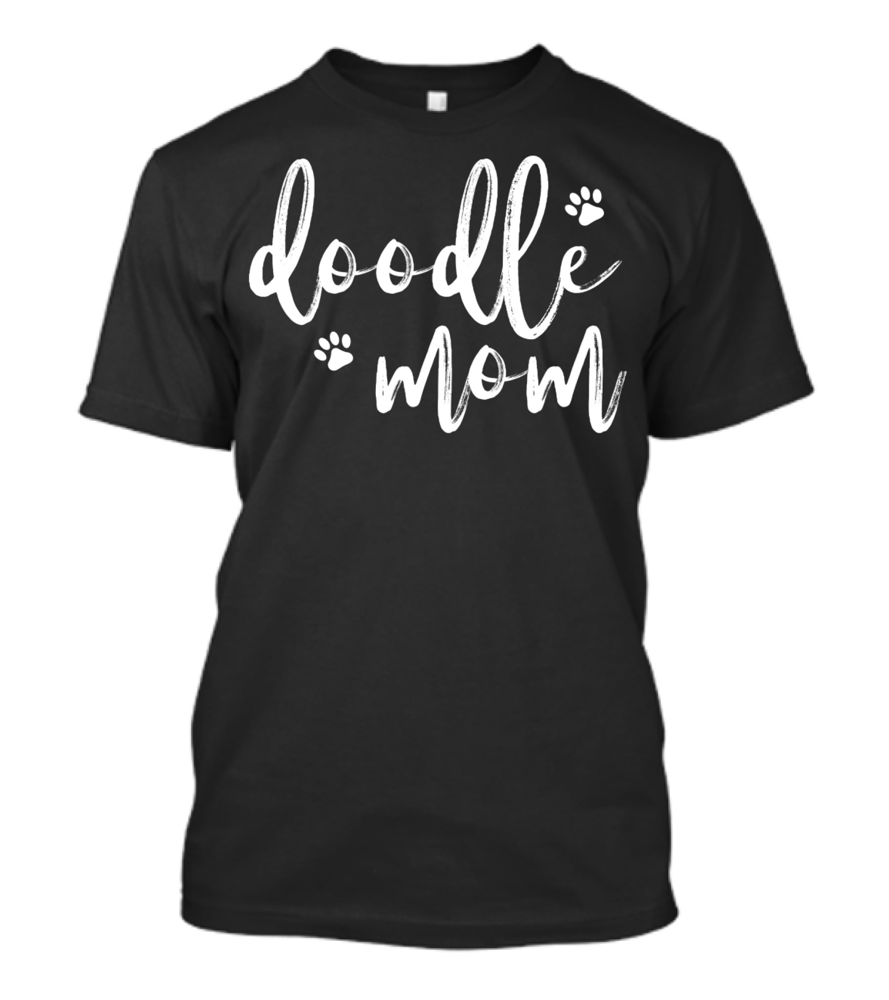 Doodle Mom For Dog Golden Doodle Lovers Paw Print Pullover T-Shirt