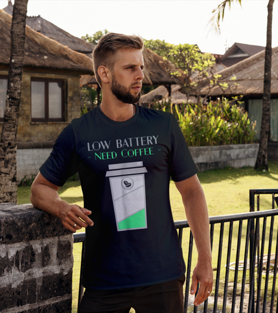 Low Battery Need Coffee Women Mom5 Coffee Cup T-Shirt