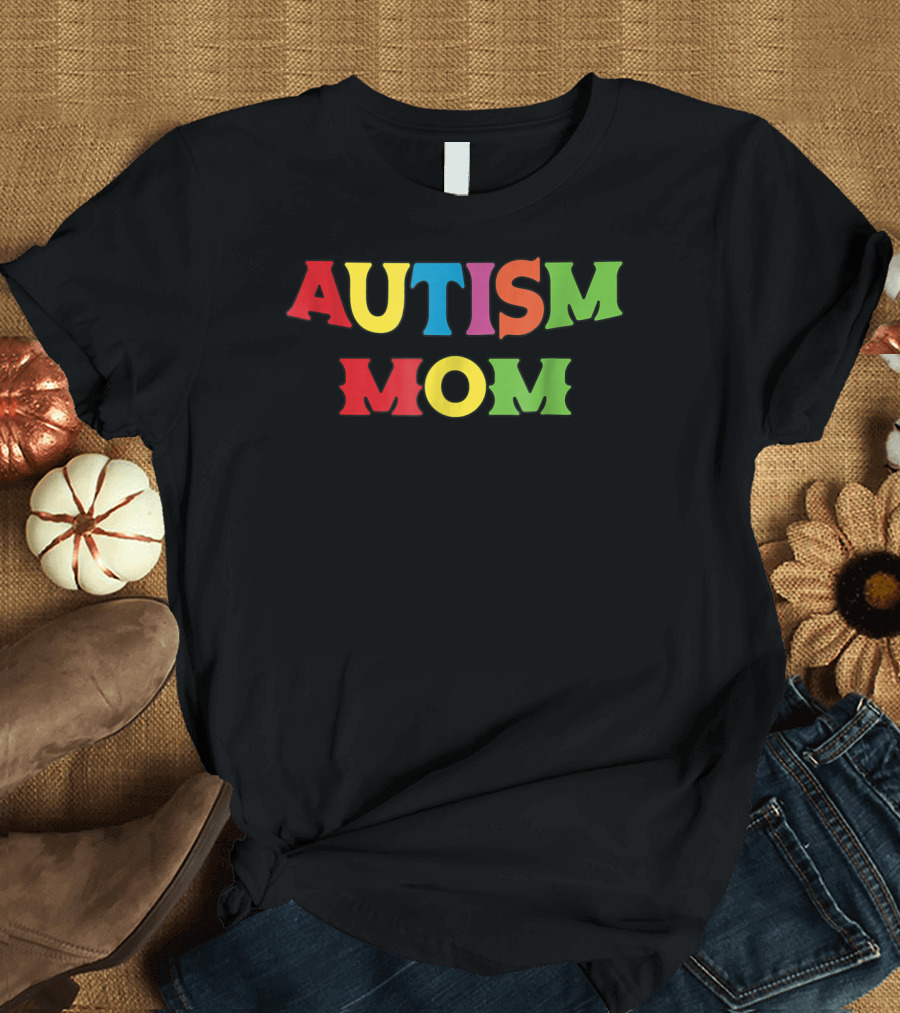Autism Mom Autism Awareness Rainbow69 T-Shirt