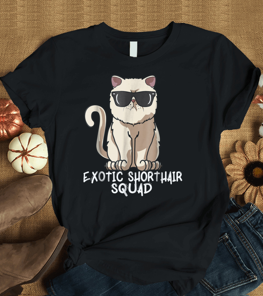 Exotic Shorthair Squad Cat Mom 90s T-Shirt