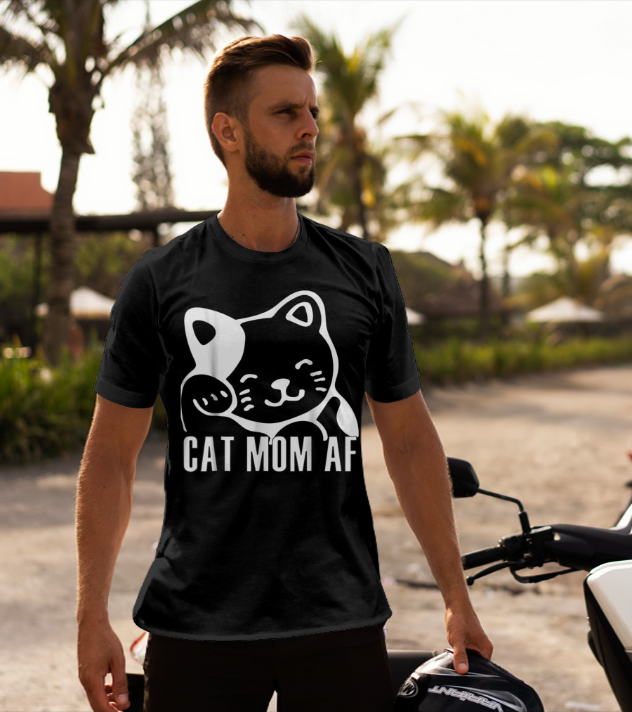 Cat Mom AF Clothing43 Playful Cat T-Shirt