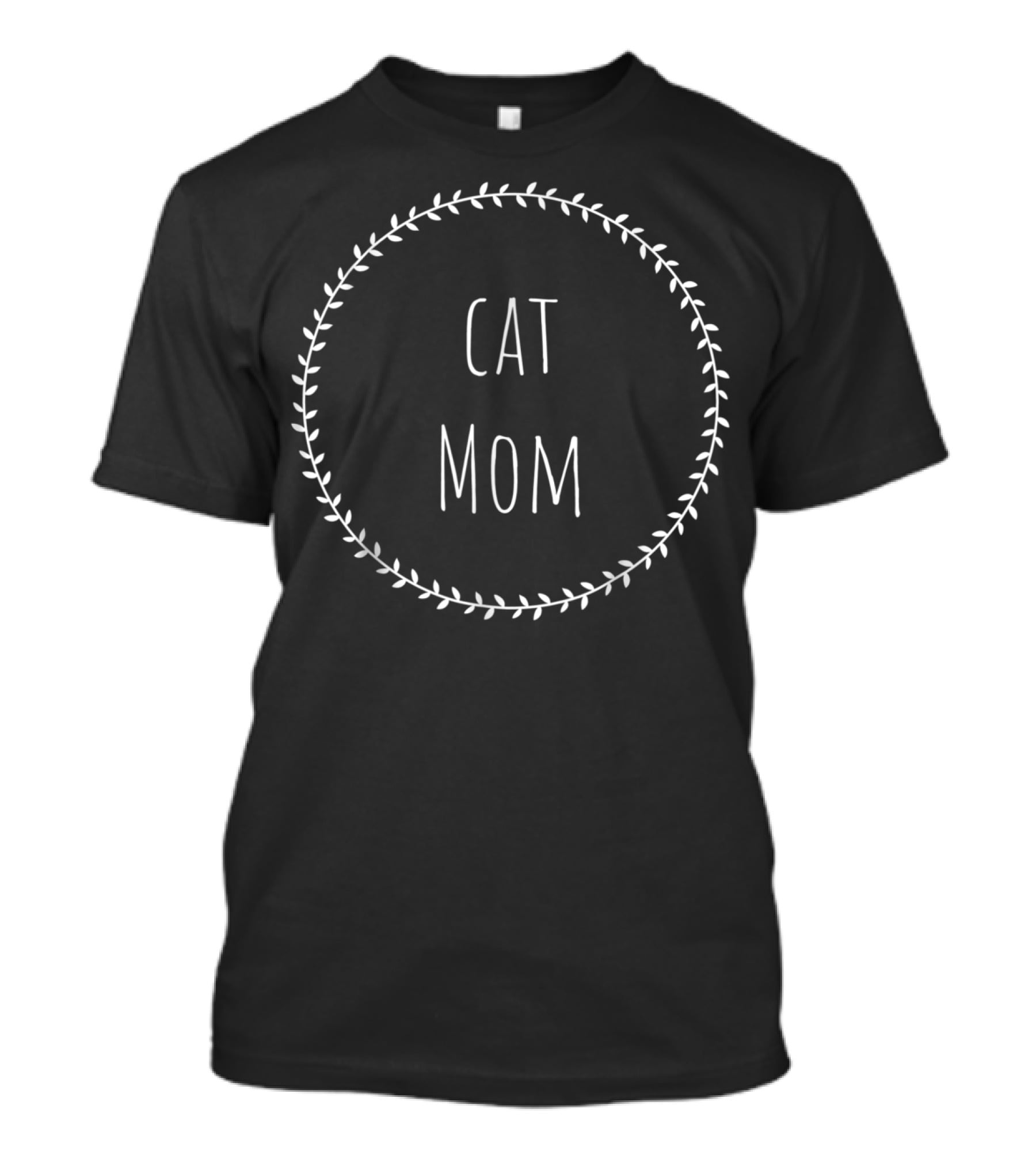 Cat Mom Laurel Wreath T-Shirt