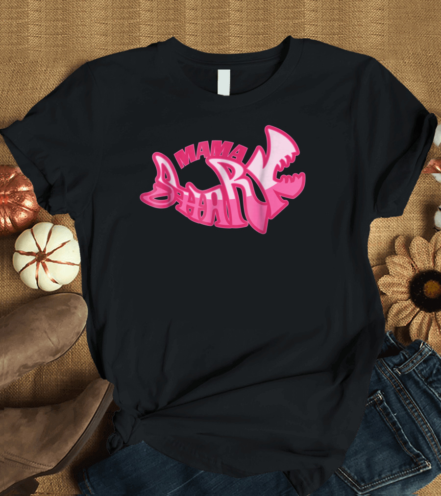 Mama Shark Cute Stylist Mom Mothers Wife T-Shirt