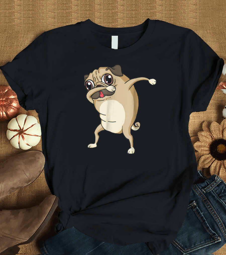 Dabbing Pug Dog Pug Dab Dance T-Shirt