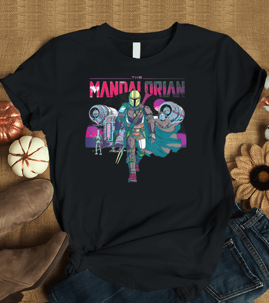 The Mandalorian IG88 Neon Star Wars Galaxy Adventure T-Shirt