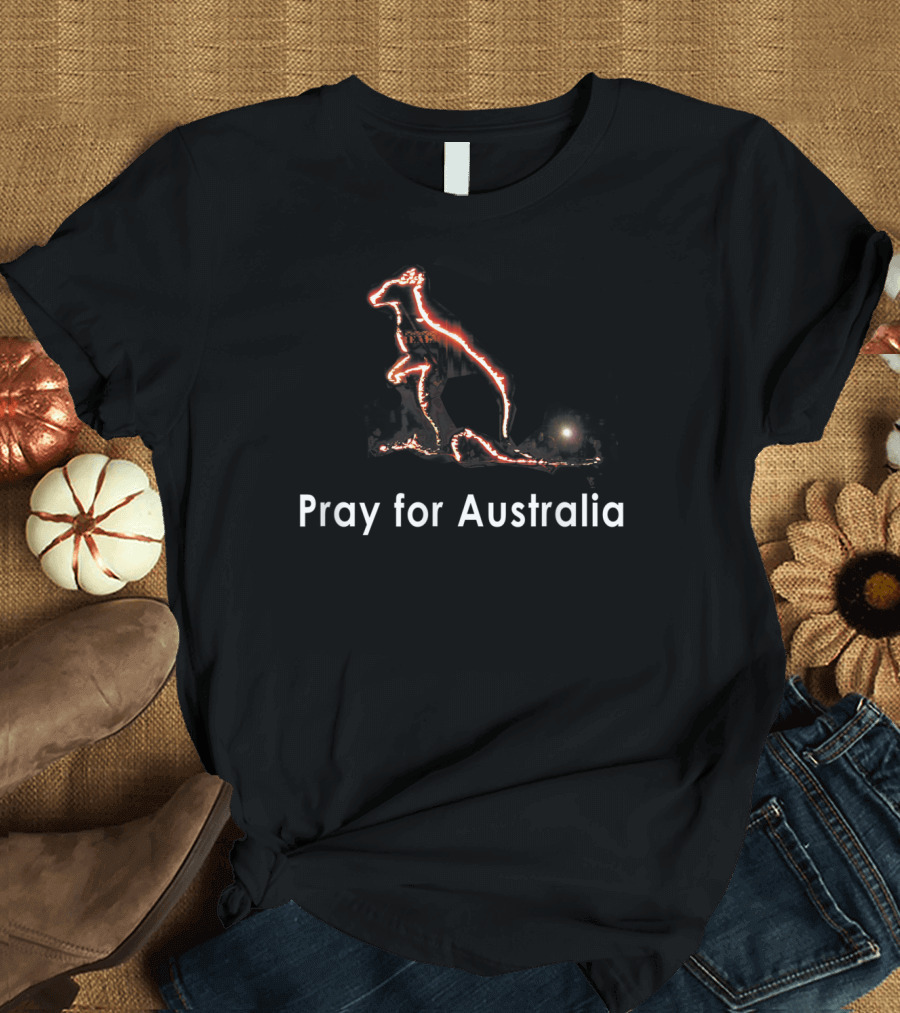 Pray for Australia Save Kangaroo Australia Iconic Wildlife Appeal T-Shirt