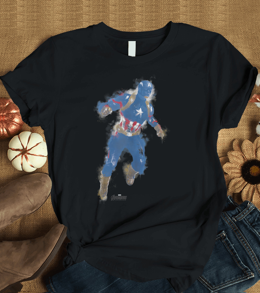 Marvel Avengers Endgame Captain America Avengers Paint T-Shirt