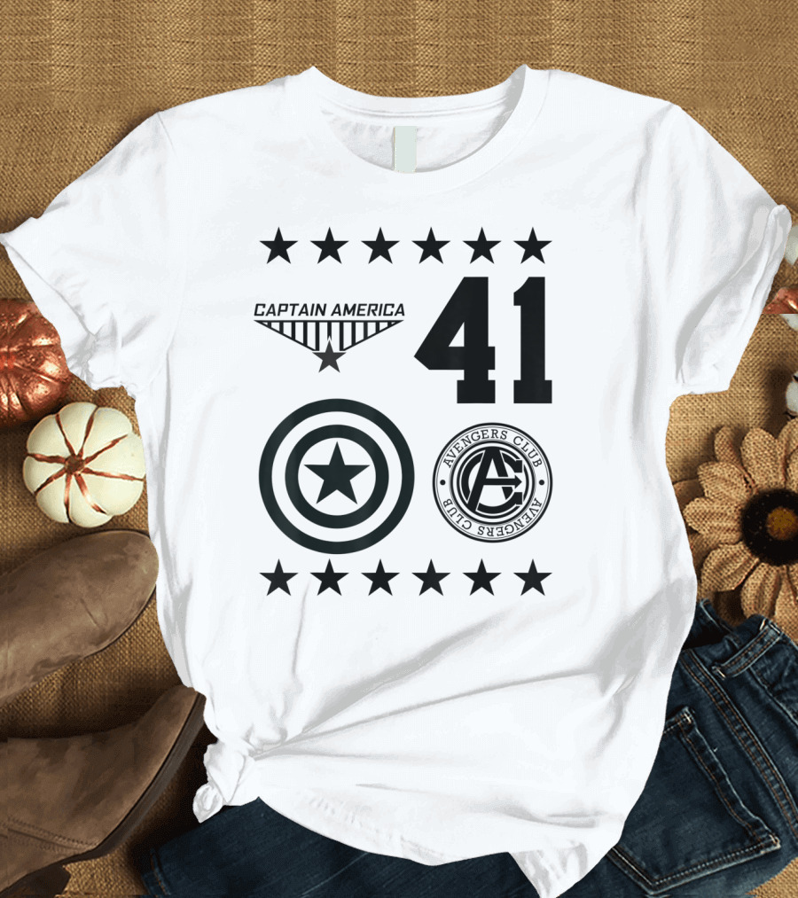 Captain America 41 Avengers Club Icon Marvel T-Shirt