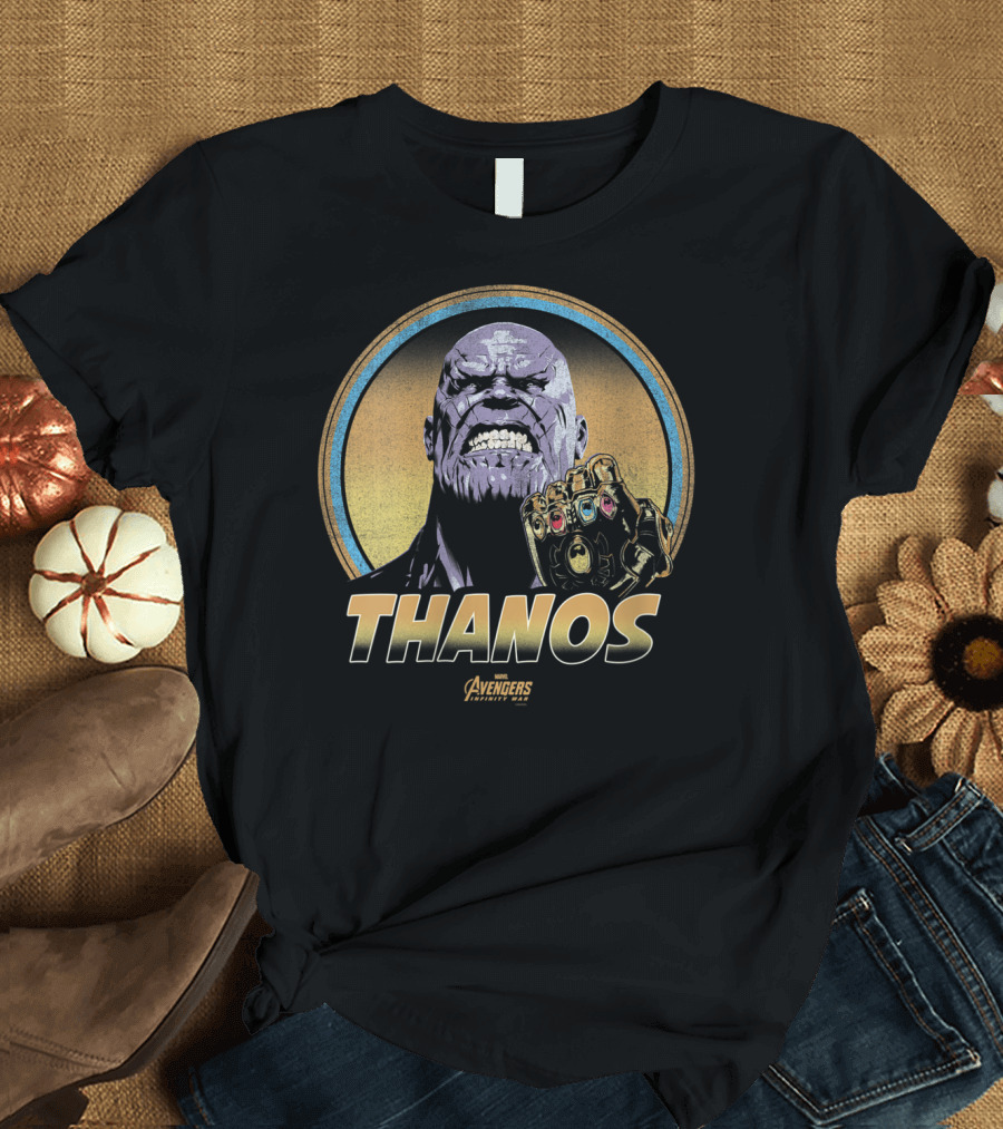 Thanos Avengers Infinity War Anger with Infinity Gauntlet T-Shirt