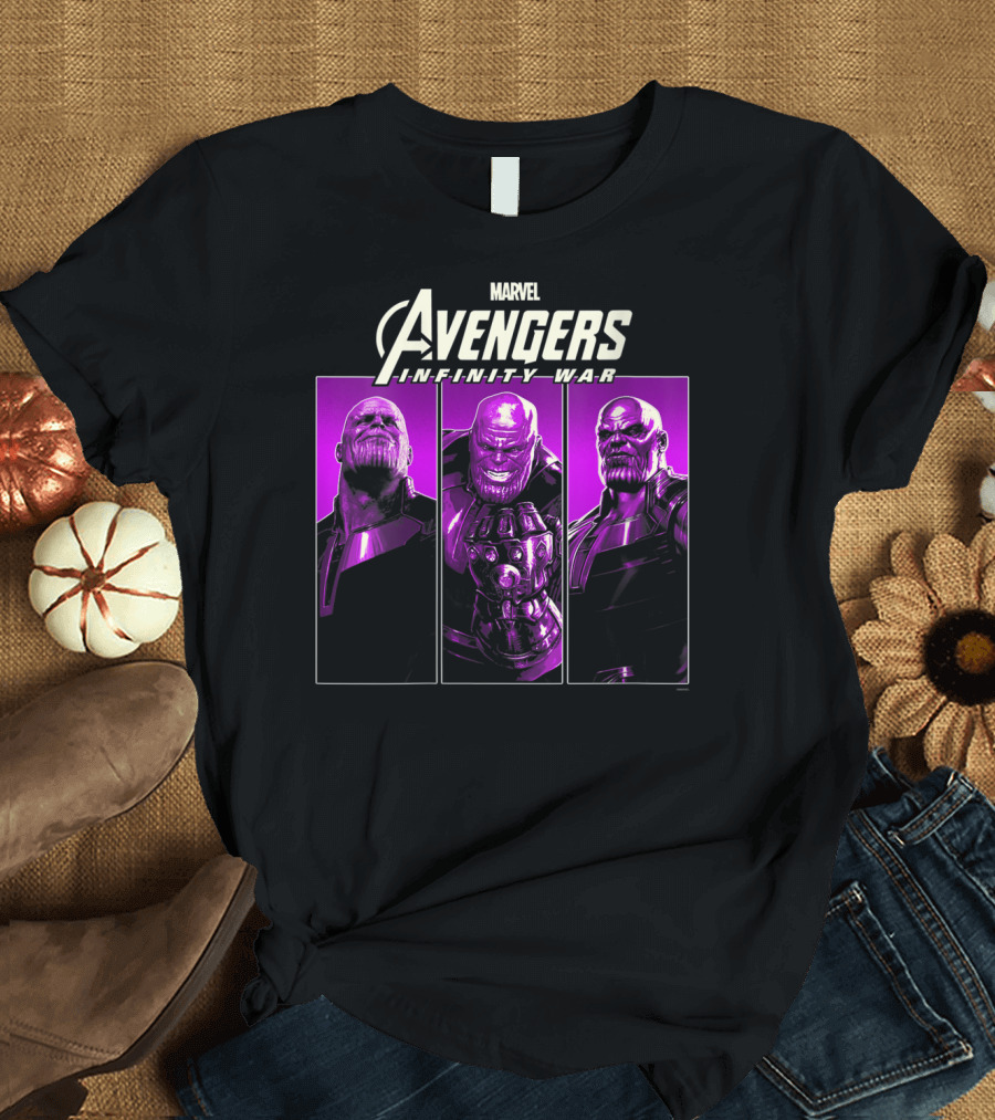 Marvel Avengers Infinity War Thanos Trio Purple T-Shirt