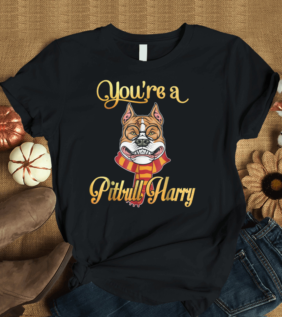 You're a Pitbull Harry Dog Potter Scarf T-Shirt