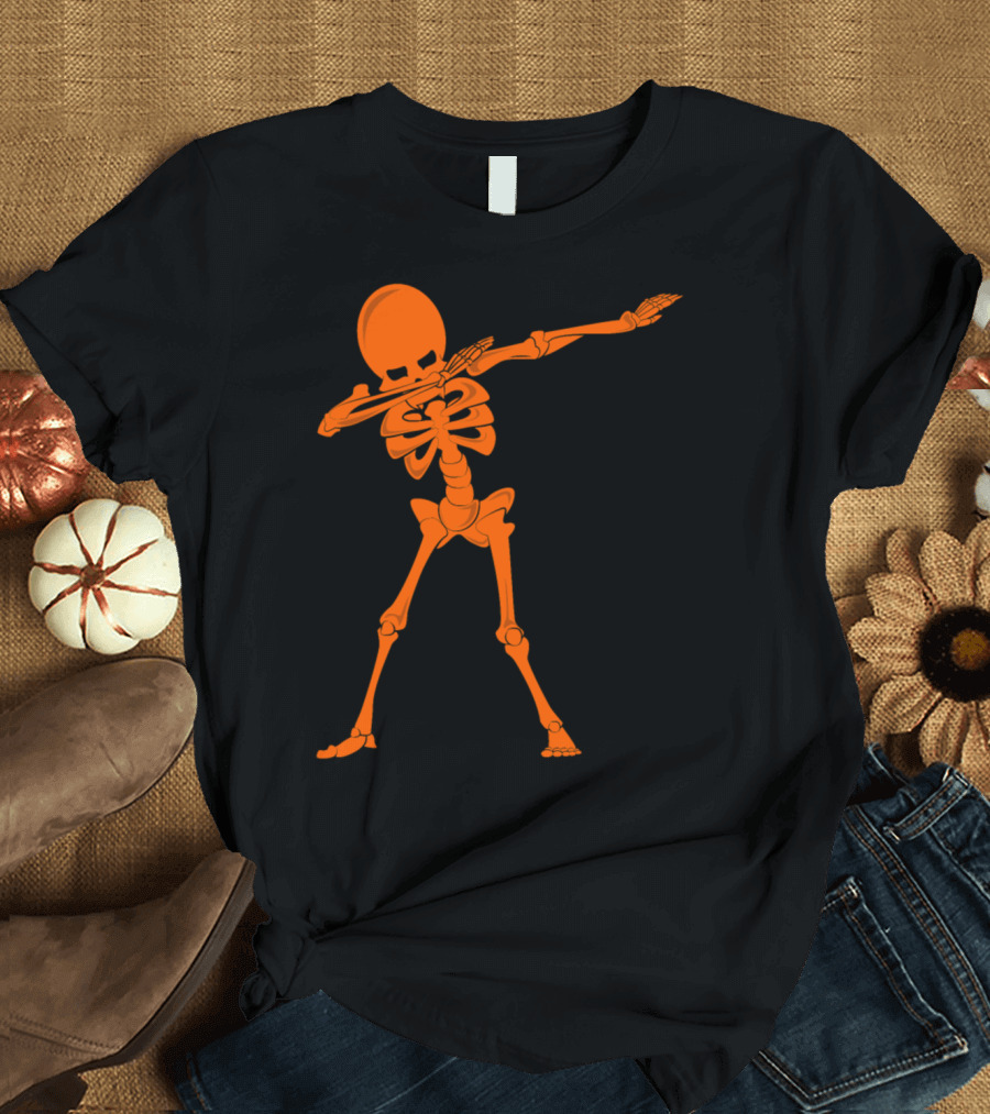 Halloween Funny Skeleton Dabbing Dab T-Shirt