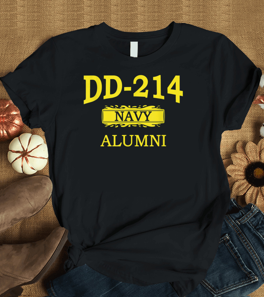 DD-214 Navy Alumni Veteran Day Retired T-Shirt