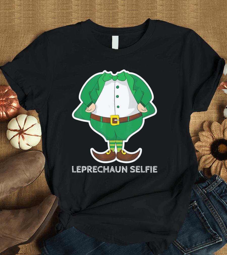 Leprechaun Selfie Funny St Patrick's Day Clothing T-Shirt