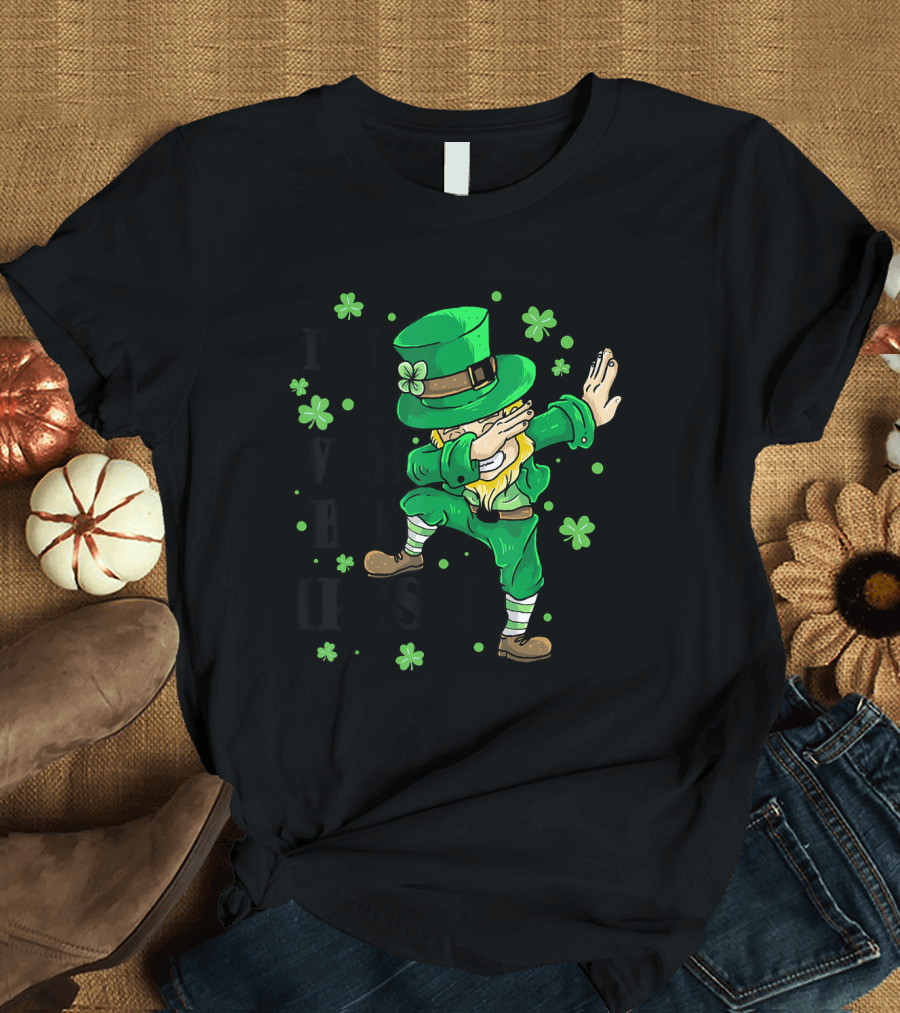 I'm a Wee Bit Irish St Patrick's Day Leprechaun Dance with Shamrocks T-Shirt