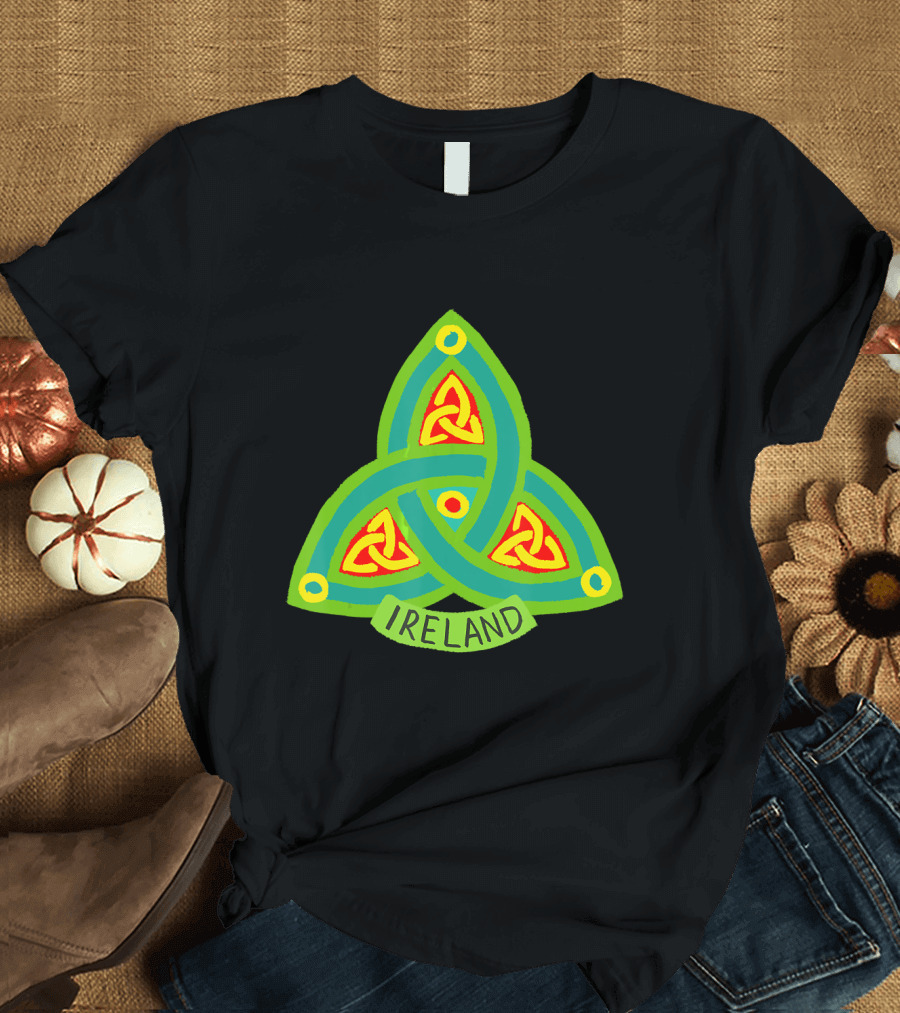 Ireland Celtic Shamrock Trinity Knot T-Shirt