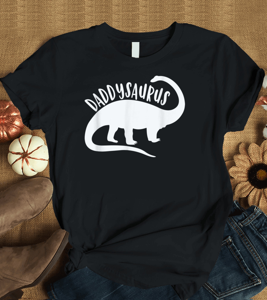 Daddysaurus Dino Daddy Dinosaur Jurassico Parental Predatory Playful Paleontological T-Shirt