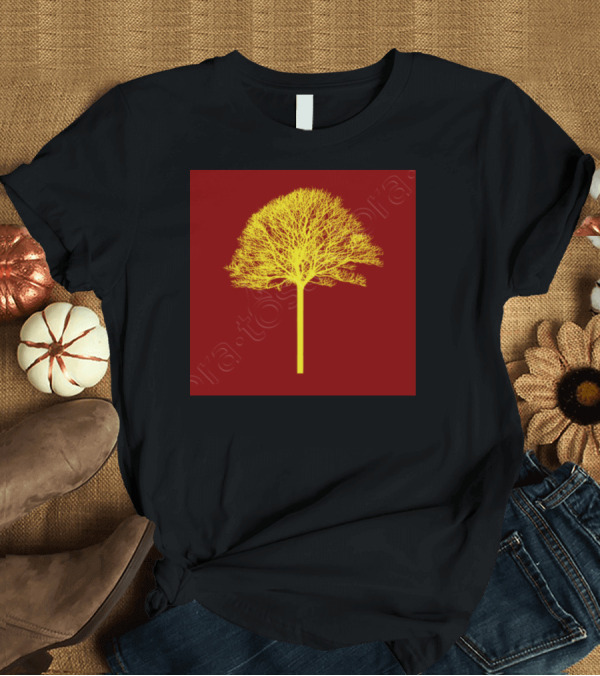 T-Shirt: Tree Framed Golden Leafy T-Shirt Tree Framed Golden Leafy T-Shirt