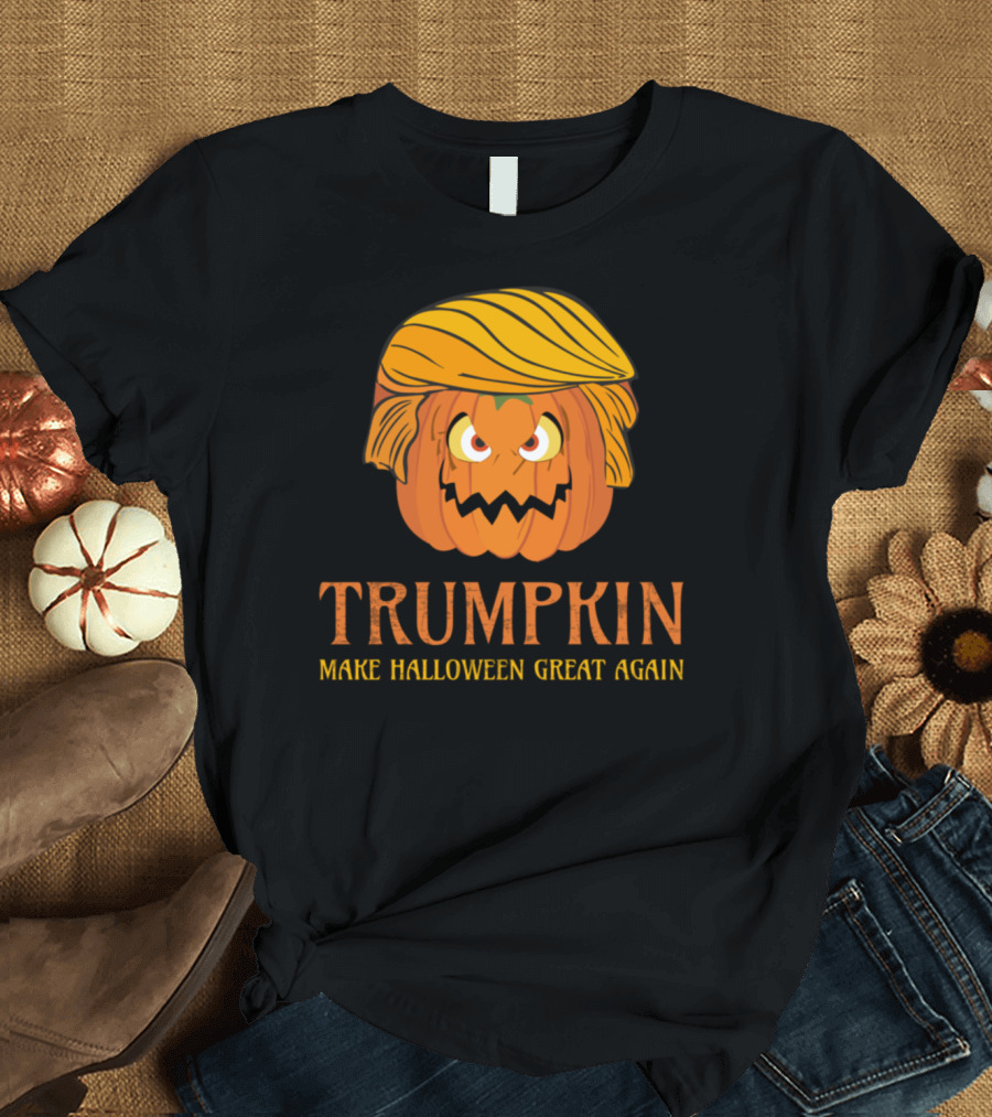 Trumpkin Make Halloween Great Again Funny Pumpkin T-Shirt