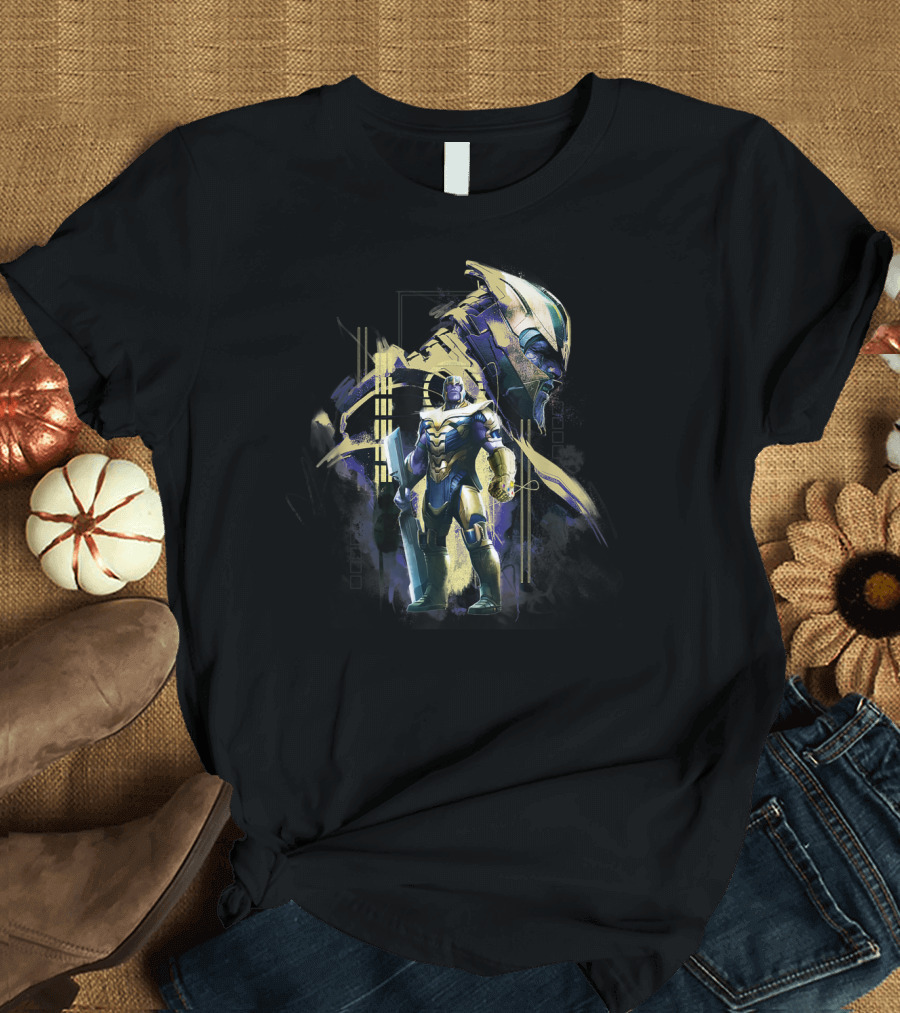 Marvel Avengers Endgame Thanos in Gold Armor T-Shirt
