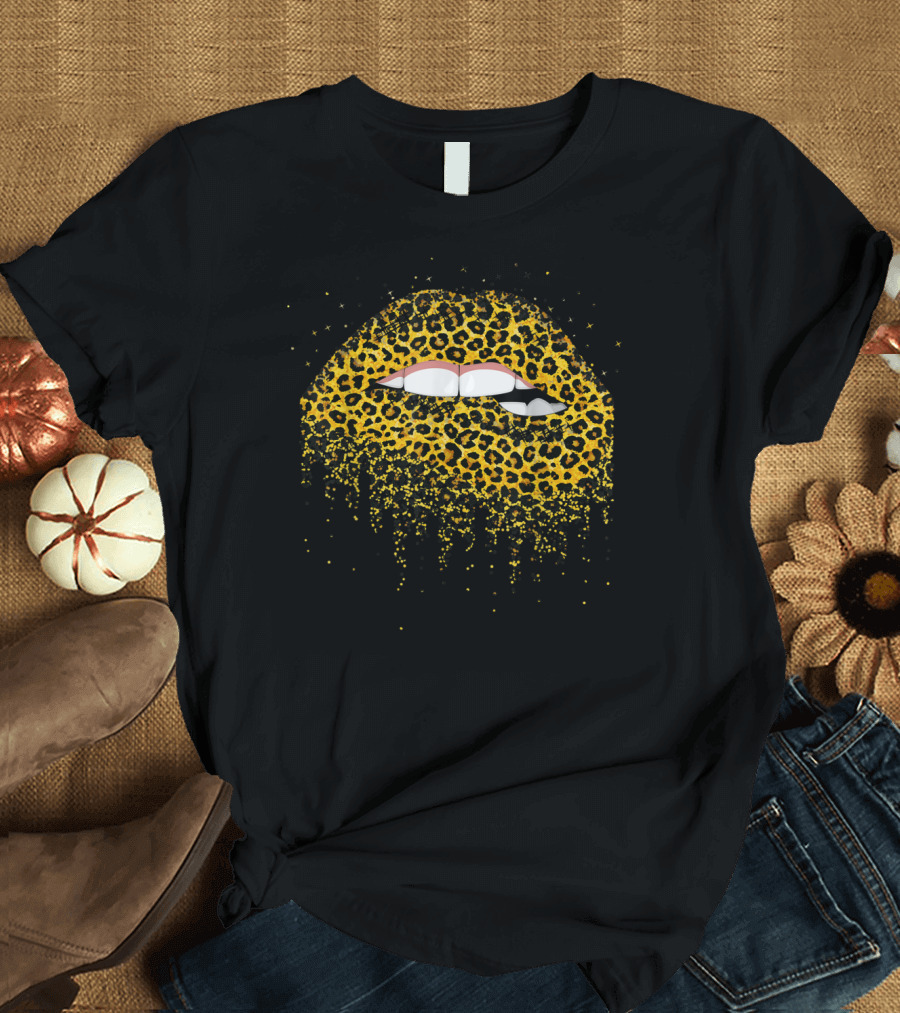 Leopard Lips Women Mother Girlfriend Fashion Icon Concept T-Shirt