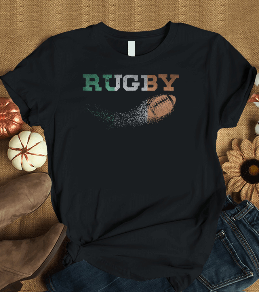 Rugby Ireland Flag Irish Rugby Jersey T-Shirt