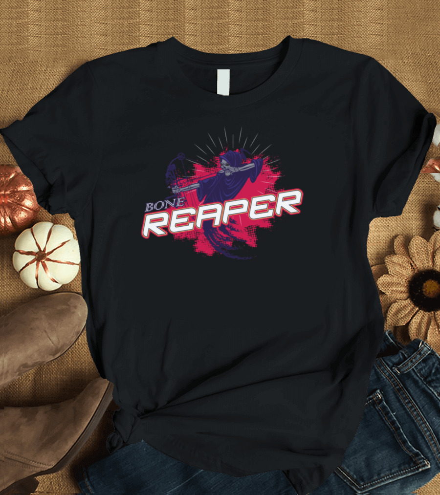 Bone Reaper Halloween Bow Hunting Reaper T-Shirt