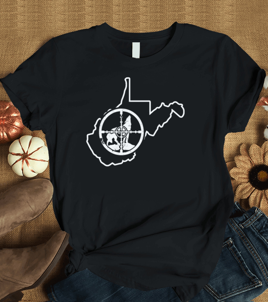 Yote Clothing West Virginia Coyote Target Outline T-Shirt