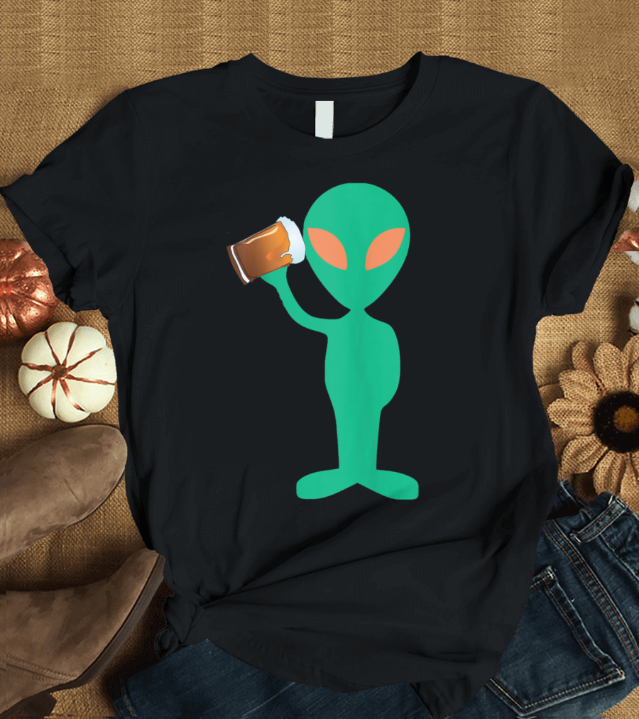 Alien Cheers with a Pint T-Shirt