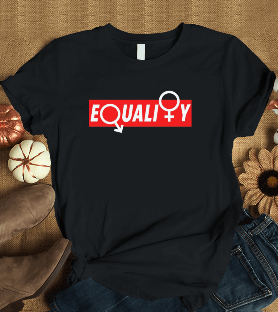 Equality Gender Symbols Woman and Man Sign Representation T-Shirt