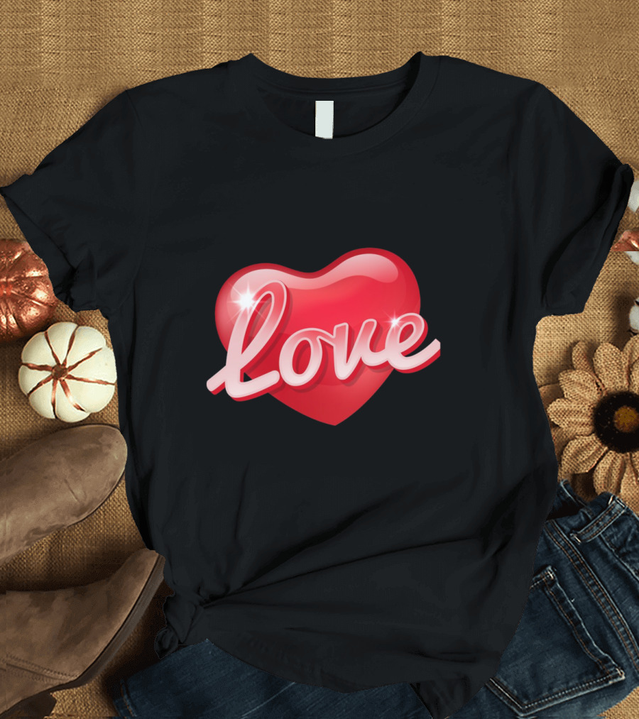 Love Heart Valentine's Day Anniversary T-Shirt