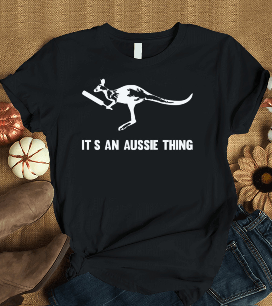Cricket Kangaroo It's an Aussie Thing T-Shirt