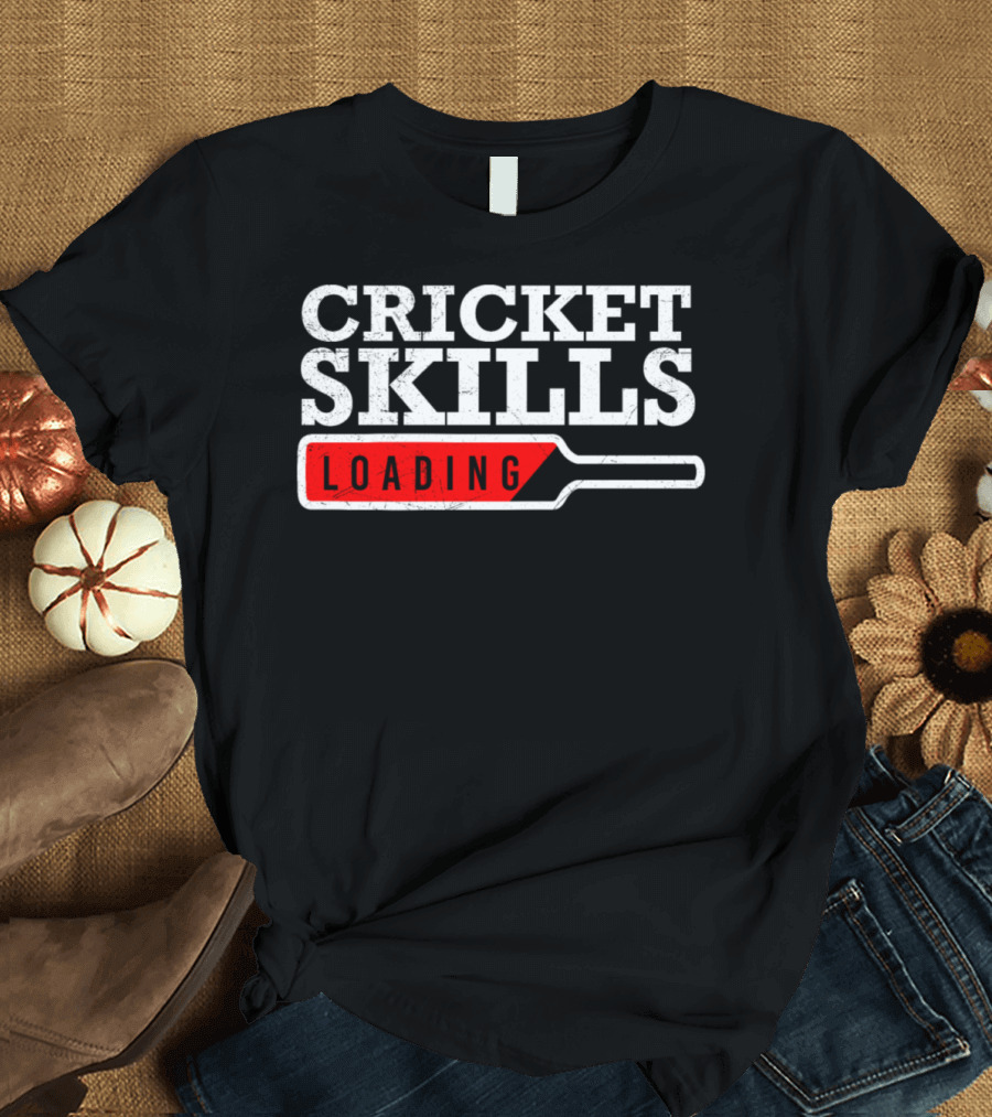 Cricket Skills Loading Iconic Cricket Bat T-Shirt