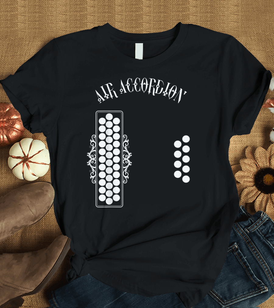 Air Accordion Button Design Fiesta T-Shirt