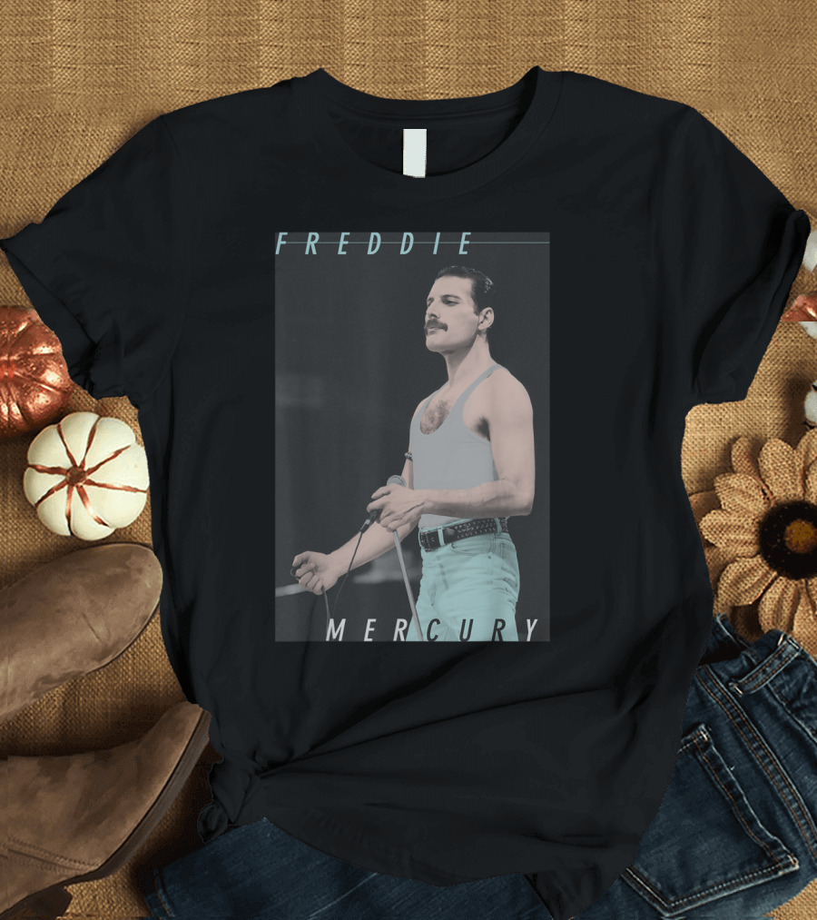 Freddie Mercury Live Blue Jeans T-Shirt