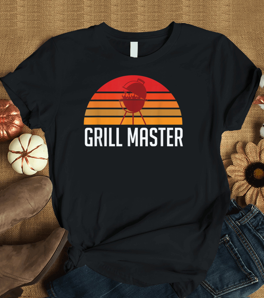 Grill Master BBQ Pit Sunset T-Shirt