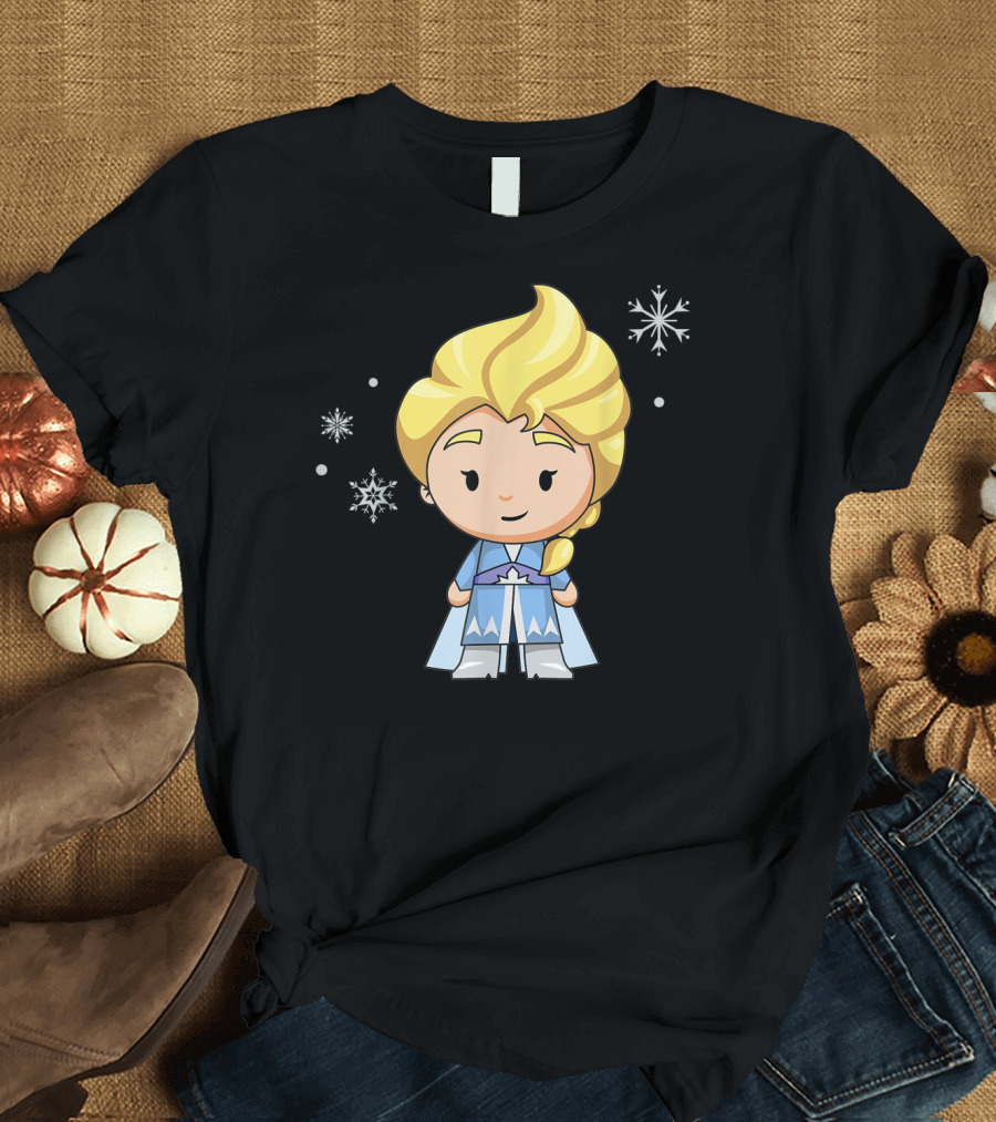 Disney Frozen 2 Elsa Chibi Snowflake T-Shirt