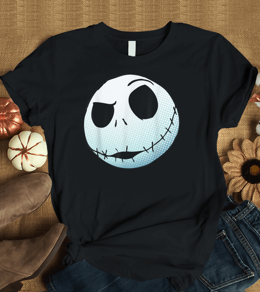 Disney Nightmare Before Christmas Jack Skellington Face T-Shirt