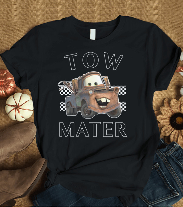 T-Shirt: Disney Pixar Cars Tow Mater Racing Finish T-Shirt Disney Pixar Cars Tow Mater Racing Finish T-Shirt