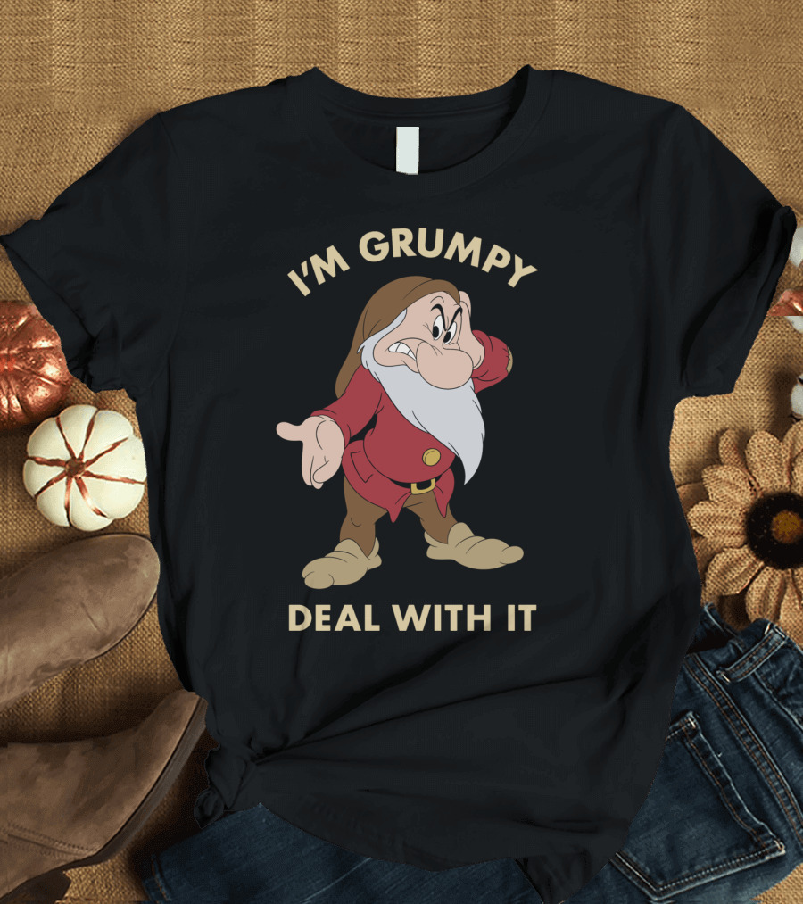 Grumpy Disney Snow White I'm Grumpy Deal With It T-Shirt