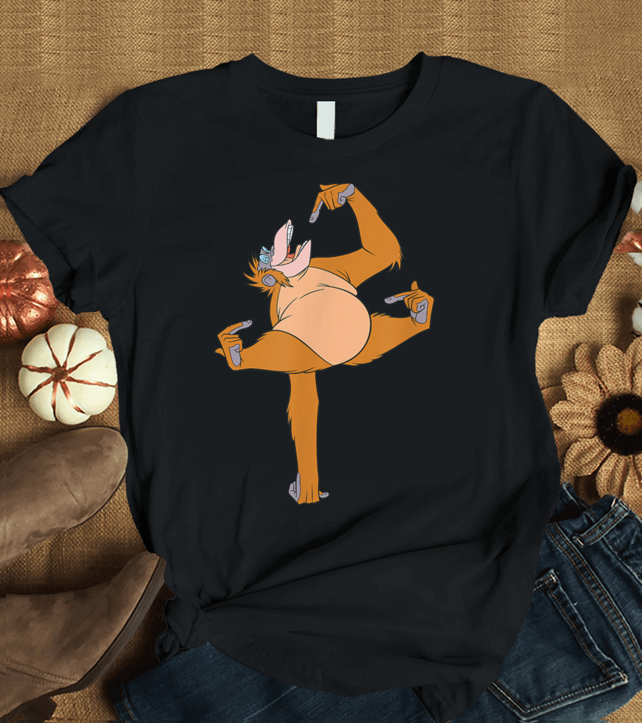 Disney The Jungle Book Animated King Louie Character Pose T-Shirt