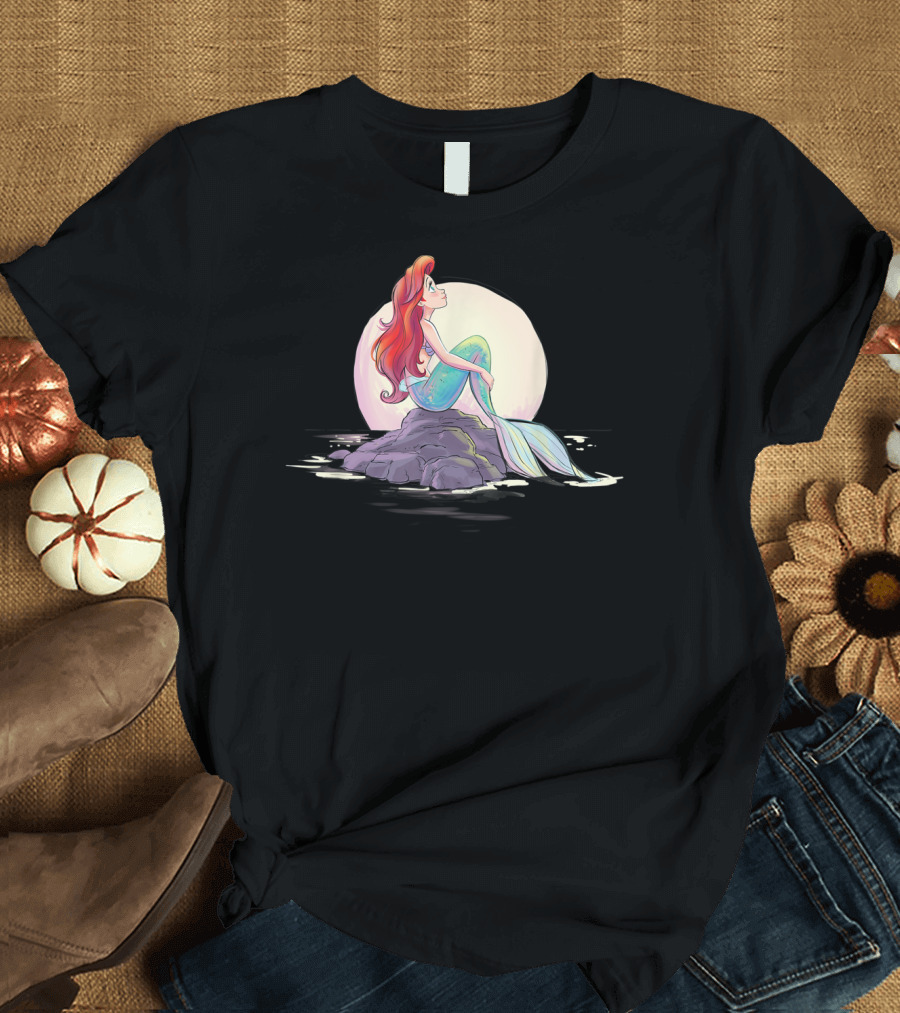 Disney The Little Mermaid Ariel Moonlit Shore Dream T-Shirt