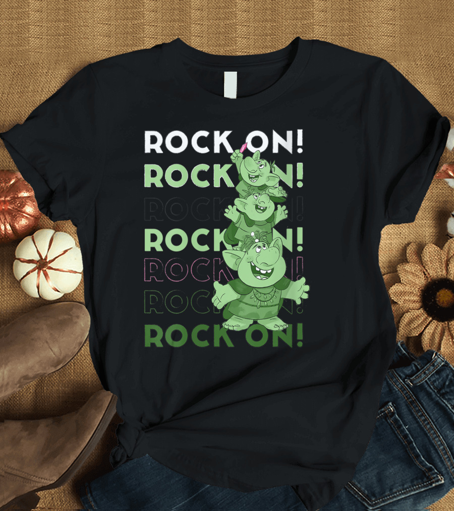 Disney Frozen Rock On Troll Stack Rock On T-Shirt