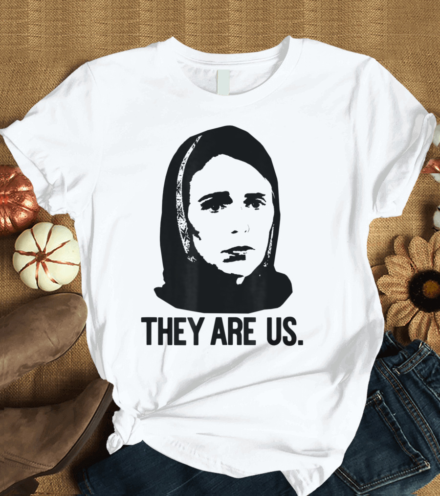 Jacinda Ardern In Hijab With They Are Us T-Shirt