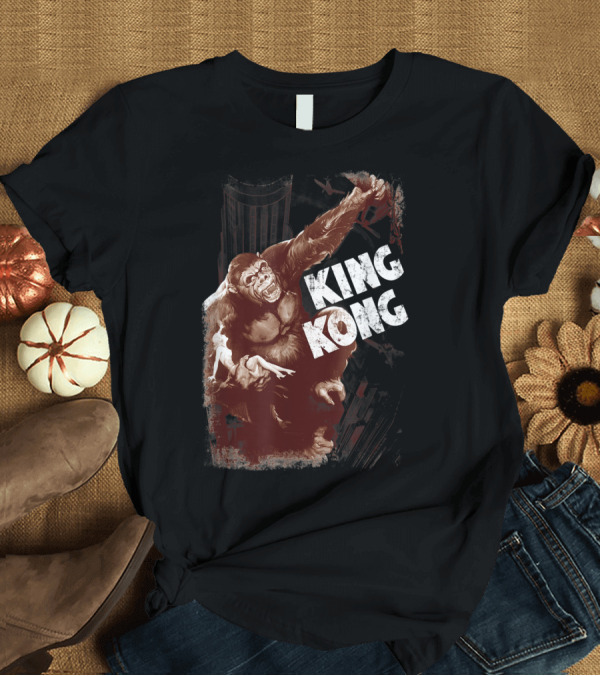 T-Shirt: King Kong Sepia Skyscraper Adventure T-Shirt King Kong Sepia Skyscraper Adventure T-Shirt